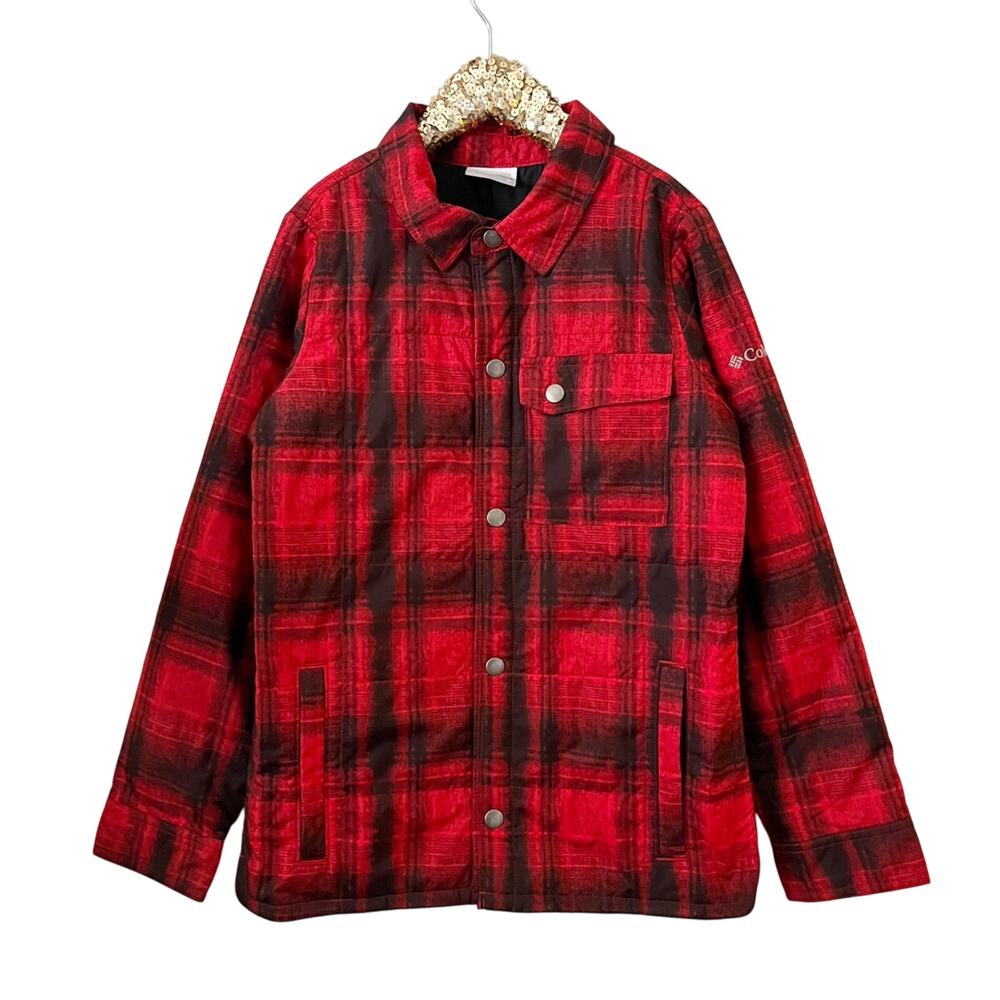 Columbia Red Plaid Agent Avalanche Insulated Jacket - Medium - 10/12
